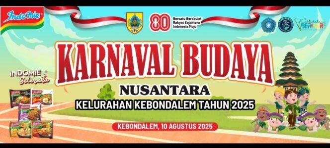
					Karnaval Budaya Nusantara, Jadi Rangkaian Kemeriahan HUT RI Ke 80 Kelurahan Kebondalem