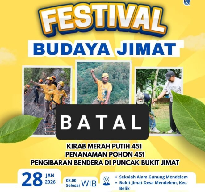 
					Festival Budaya Jimat Dibatalkan, Pemkab Pemalang Utamakan Keselamatan Warga